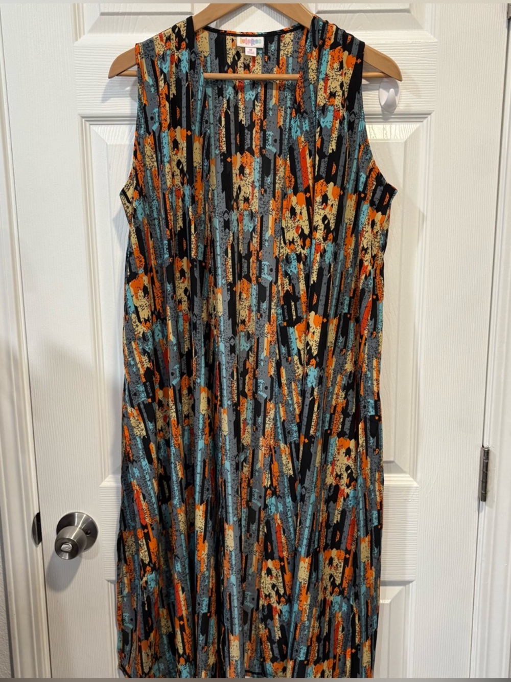 LuLaRoe Abstract Geometric Print Kimono